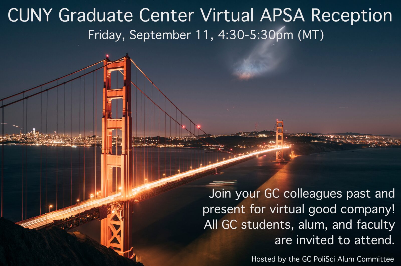 GC Virtual APSA Reception